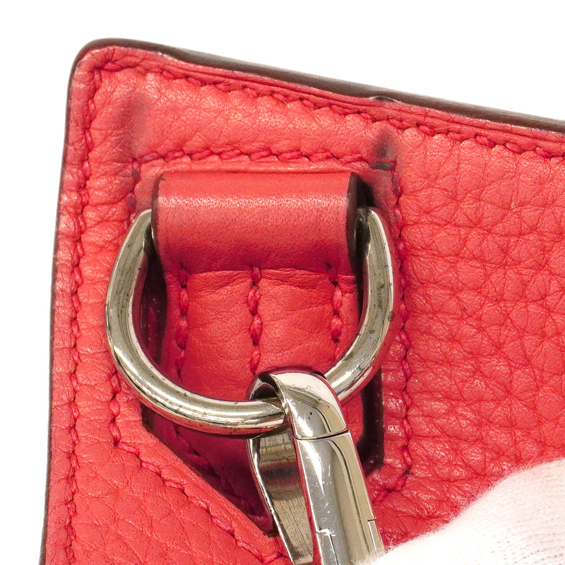 【6ga0531】エルメス ショルダーバッグ ジプシエール28 トリヨンクレマンス ブーゲンビリア シルバー金具 □N刻印【中古】レディース