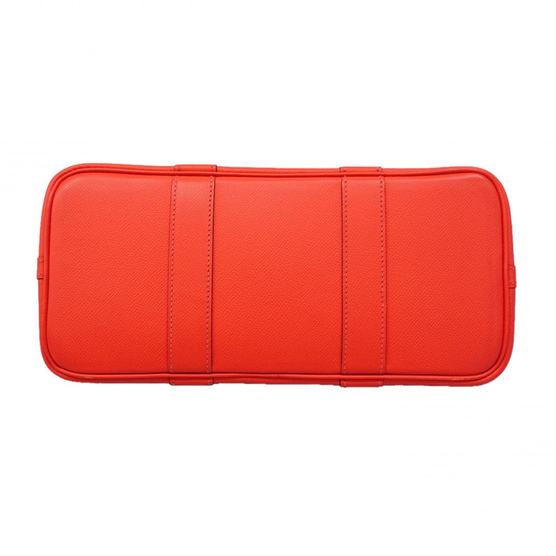 【6ga0535】エルメス トートバッグ ガーデンパーティTPM ヴォーエプソン ローズジャイプール シルバー金具 A刻印【中古】レディース