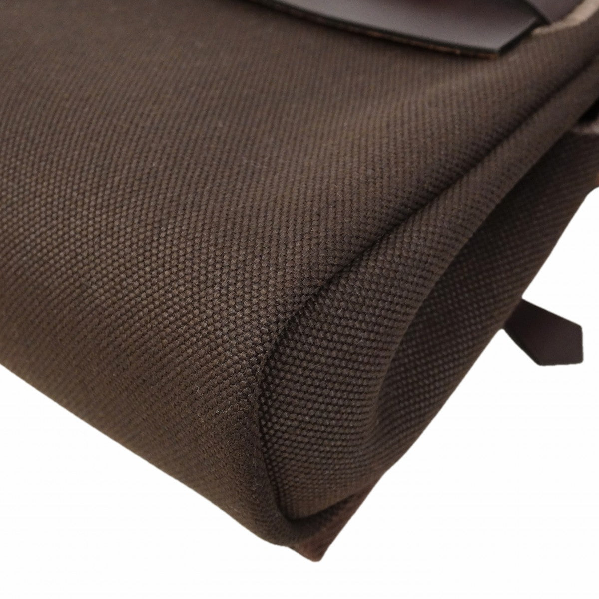 【6ga0536】エルメス ショルダーバッグ エールバッグジップミニ トワルミリタリー エベーヌ シルバー金具 G刻印【中古】レディース