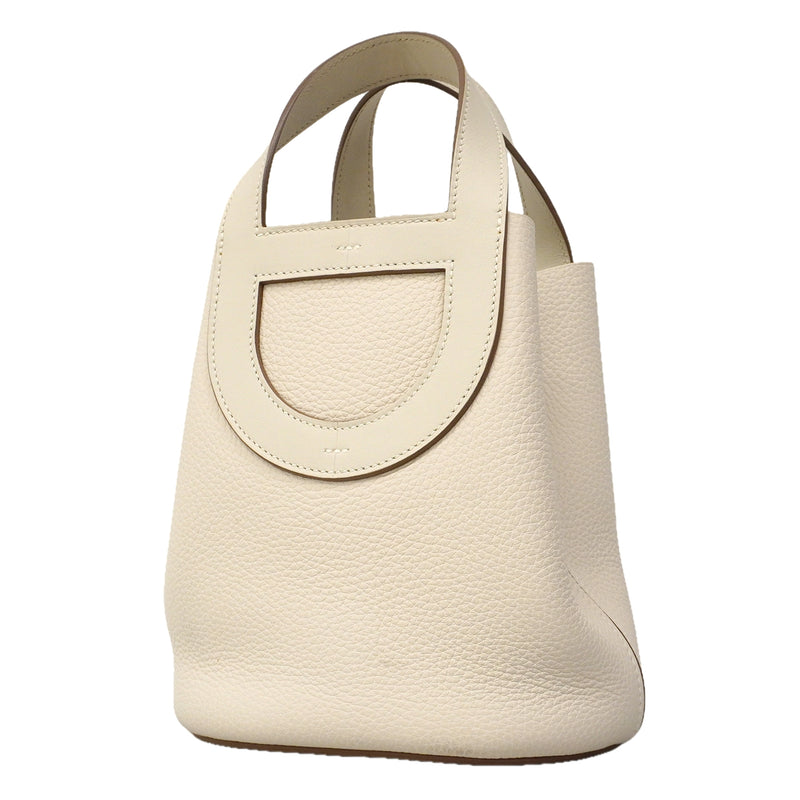 【6ga0540】エルメス ハンドバッグ インザループ18 トリヨンクレマンス グリペール シルバー金具 W刻印【中古】レディース