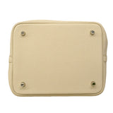 【6ga0541】エルメス ハンドバッグ ピコタンロックMM トリヨンクレマンス クレ シルバー金具 W刻印【中古】レディース