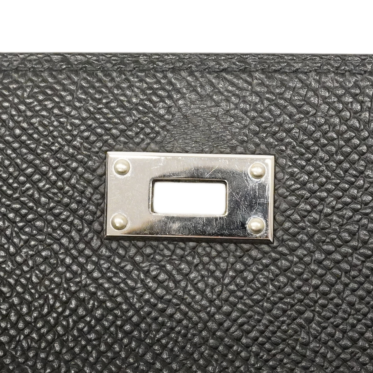【6ga0543】エルメス ショルダーウォレット ケリートゥーゴー ヴォーエプソン ブラック シルバー金具 K刻印【中古】レディース