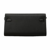 【6ga0543】エルメス ショルダーウォレット ケリートゥーゴー ヴォーエプソン ブラック シルバー金具 K刻印【中古】レディース