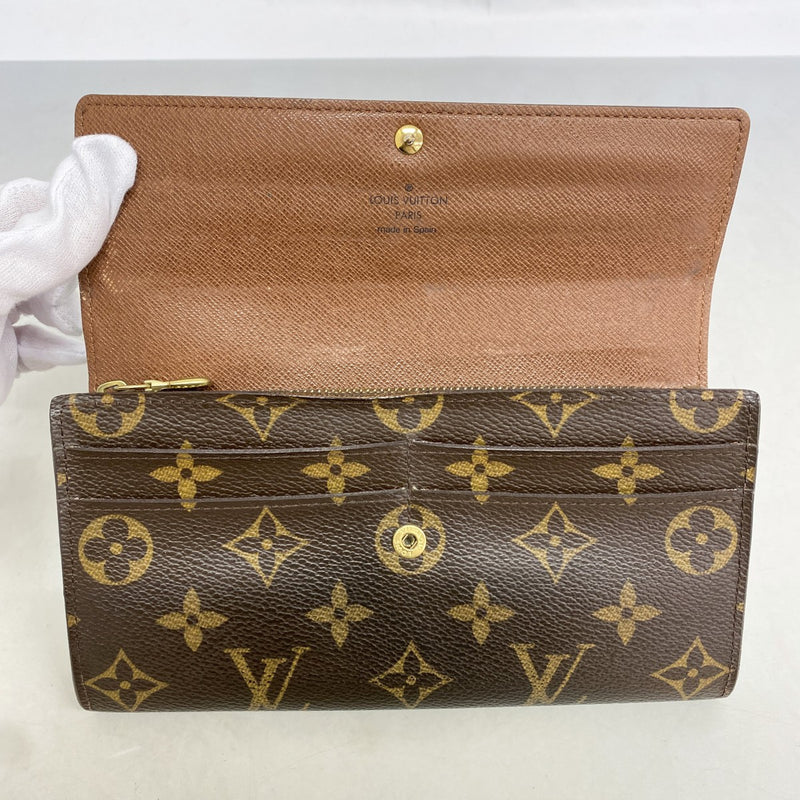 【6ga0569】ルイヴィトン 長財布 モノグラム ポルトフォイユサラ M61734 ブラウン【中古】レディース