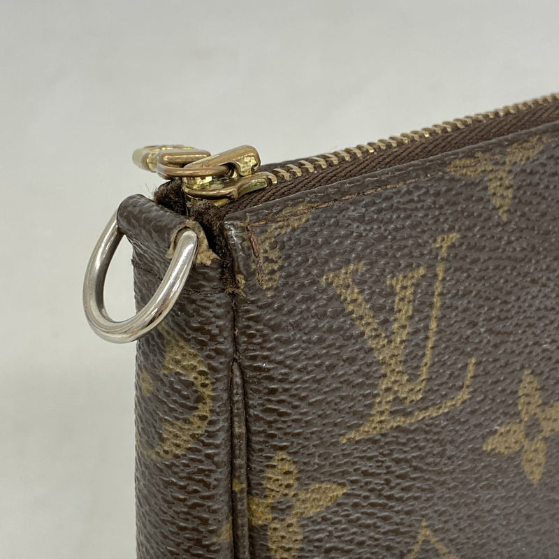 【6ga0578】ルイヴィトン ポーチ モノグラム ポシェットアクセソワール M51980 ブラウン【中古】レディース