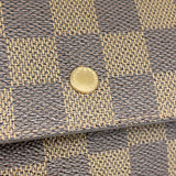 【6ga0579】ルイヴィトン 三つ折り長財布 ダミエ ポルトトレゾールインターナショナル N61215 エベヌ【中古】メンズ レディース ユニセックス