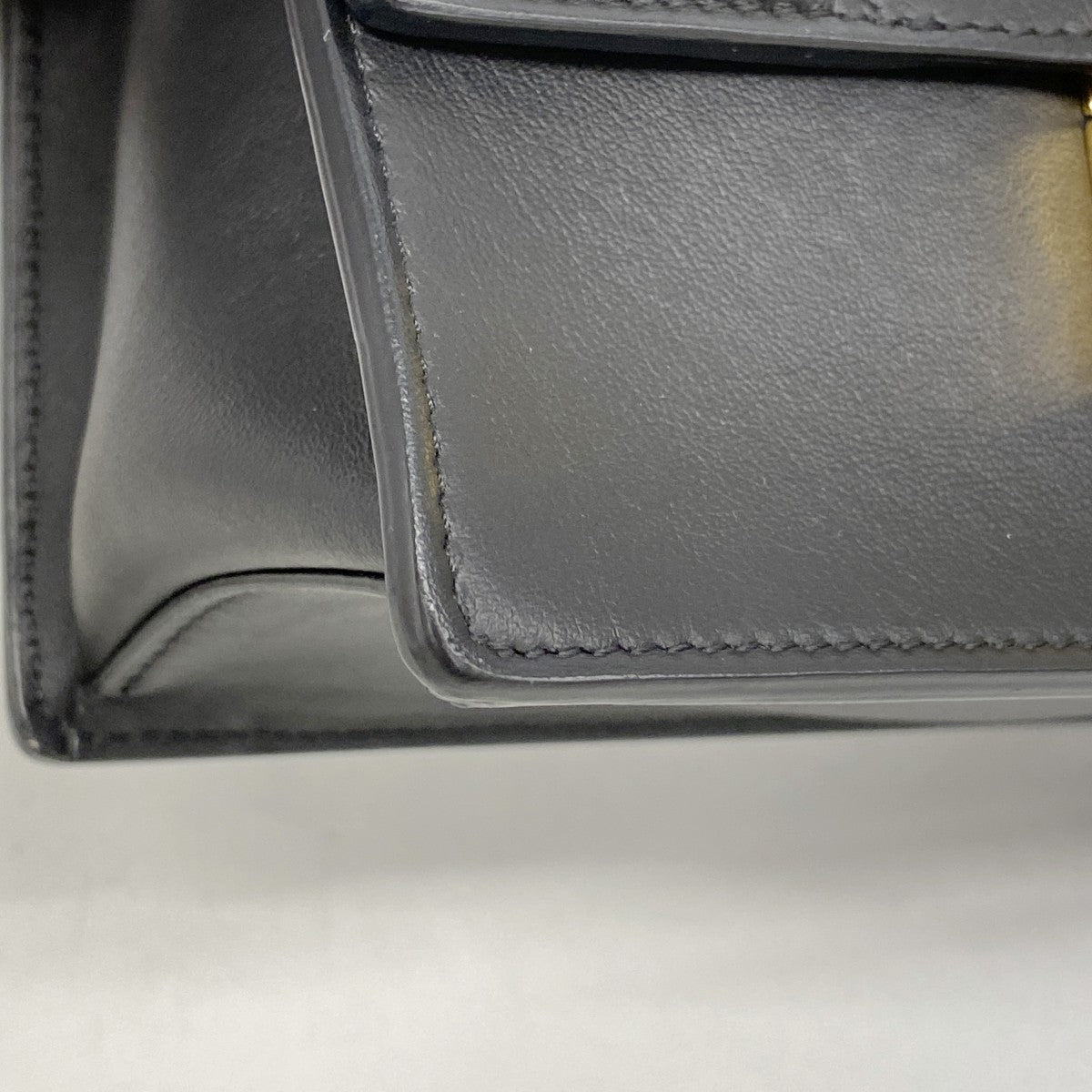 【6ga0587】フェンディ ショルダーバッグ キャンユー レザー ブラック ゴールド金具【中古】レディース