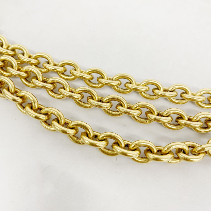 【6ga0598】シャネル ベルト ゴールド ゴールド金具【中古】レディース