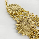 【6ga0598】シャネル ベルト ゴールド ゴールド金具【中古】レディース