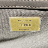 【6ga0599】フェンディ ショルダーバッグ ズッカ ミディ ナイロンキャンバス ブラウン ゴールド金具【中古】レディース