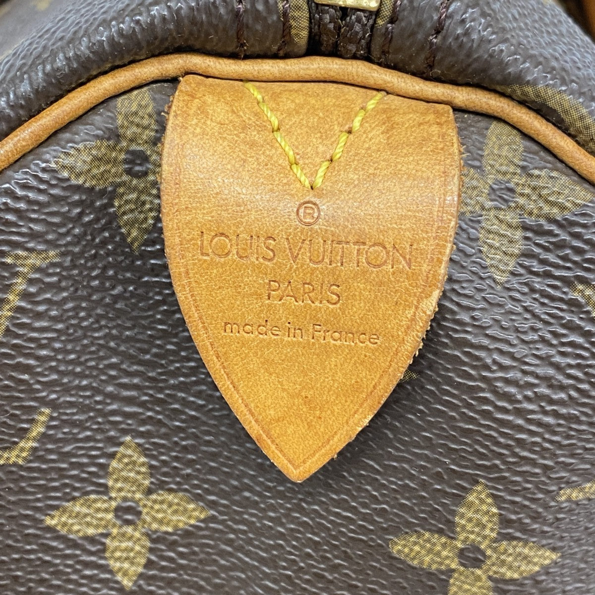 【6ga0606】ルイヴィトン ハンドバッグ モノグラム スピーディ30 M41108 ブラウン【中古】レディース