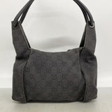 【6ga0609-k】グッチ ショルダーバッグ 101333 デニム ブラック シルバー金具【中古】レディース