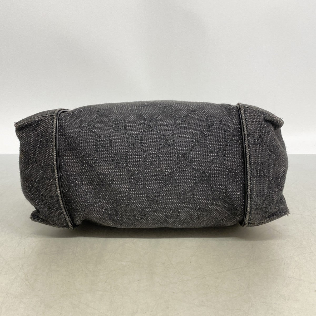 【6ga0609-k】グッチ ショルダーバッグ 101333 デニム ブラック シルバー金具【中古】レディース
