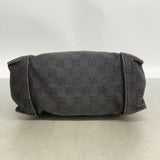 【6ga0609-k】グッチ ショルダーバッグ 101333 デニム ブラック シルバー金具【中古】レディース