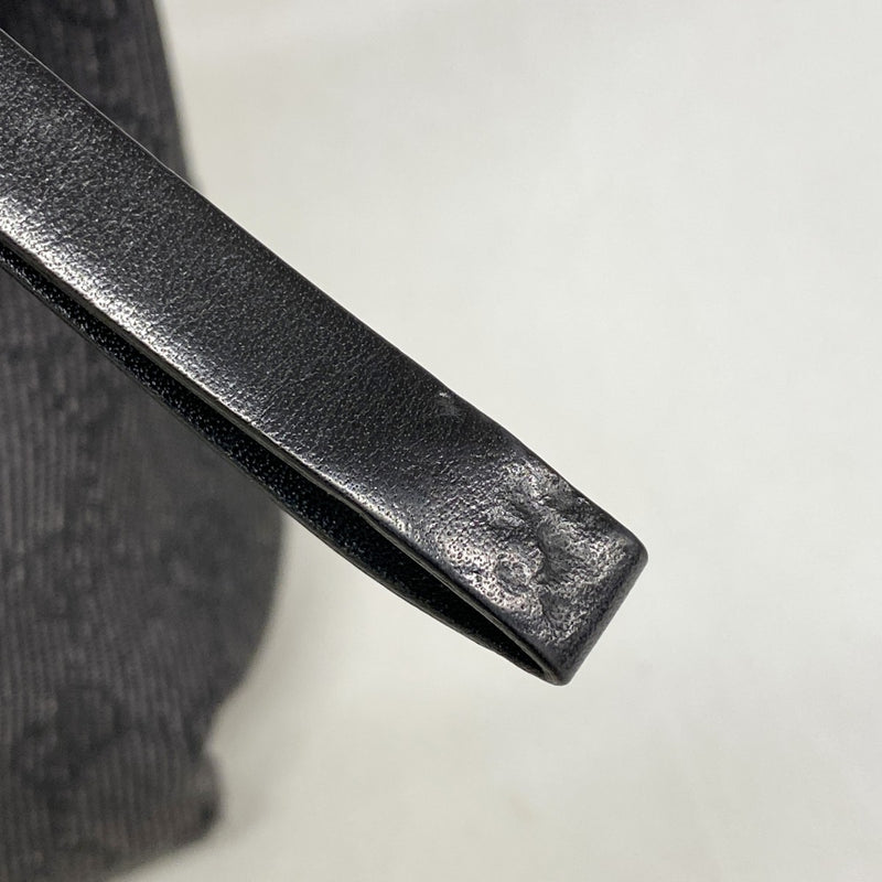 【6ga0609-k】グッチ ショルダーバッグ 101333 デニム ブラック シルバー金具【中古】レディース