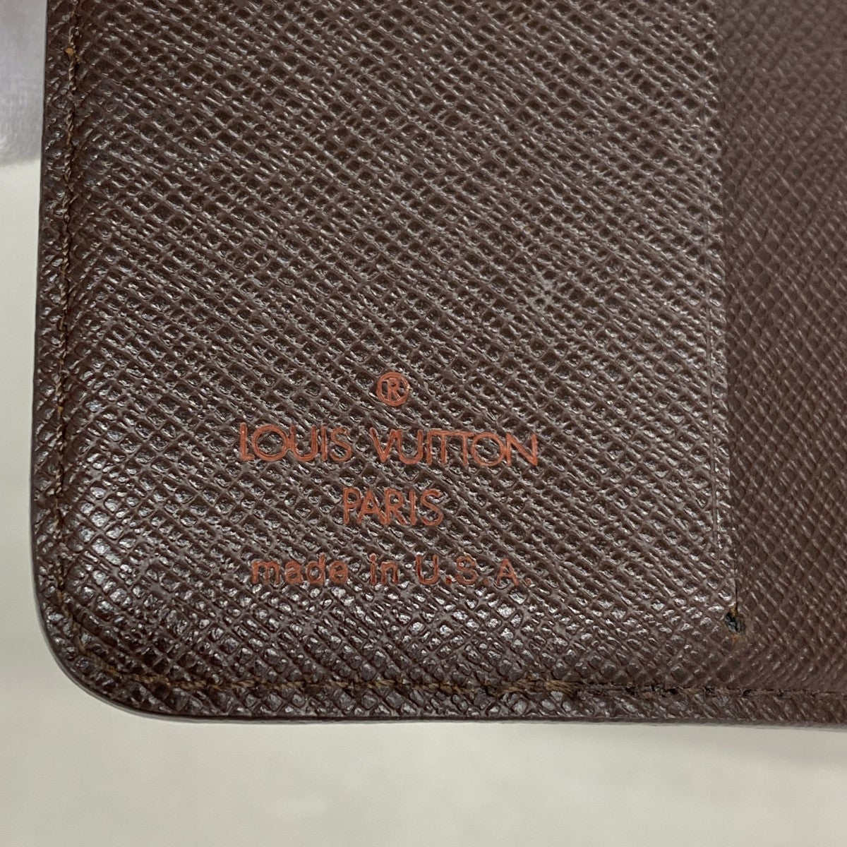 【6ga0613-k】ルイヴィトン 財布 ダミエ コンパクトジップ N61668 エベヌ【中古】レディース