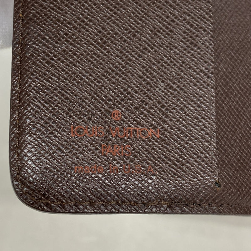 【6ga0613-k】ルイヴィトン 財布 ダミエ コンパクトジップ N61668 エベヌ【中古】レディース