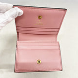 【6ga0615-k】グッチ 財布 グッチシマ チェリー 476050 レザー ピンク ゴールド金具【中古】レディース