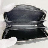 【6ga0616-k】グッチ コインケース GGスプリーム 451242 PVC ブラック ブラウン シルバー金具【中古】メンズ レディース ユニセックス