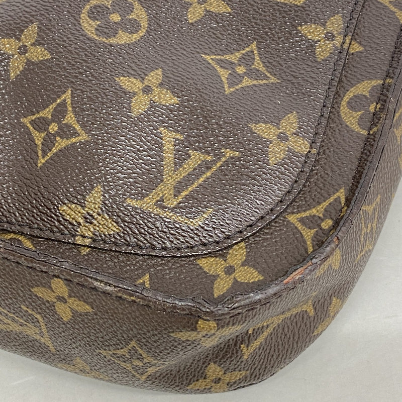 【6ga0626】ルイヴィトン ショルダーバッグ モノグラム サンクルーGM M51242 ブラウン【中古】レディース