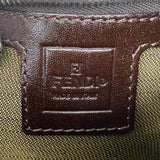 【6ga0629】フェンディ ハンドバッグ ズッカ マンマバケット ナイロンキャンバス ブラウン シルバー金具【中古】レディース