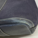 【6ga0678】エルメス トートバッグ ガーデンパーティTPM トワルオフィシエ ネイビー シルバー金具 □I刻印【中古】メンズ レディース ユニセックス