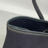 【6ga0678】エルメス トートバッグ ガーデンパーティTPM トワルオフィシエ ネイビー シルバー金具 □I刻印【中古】メンズ レディース ユニセックス
