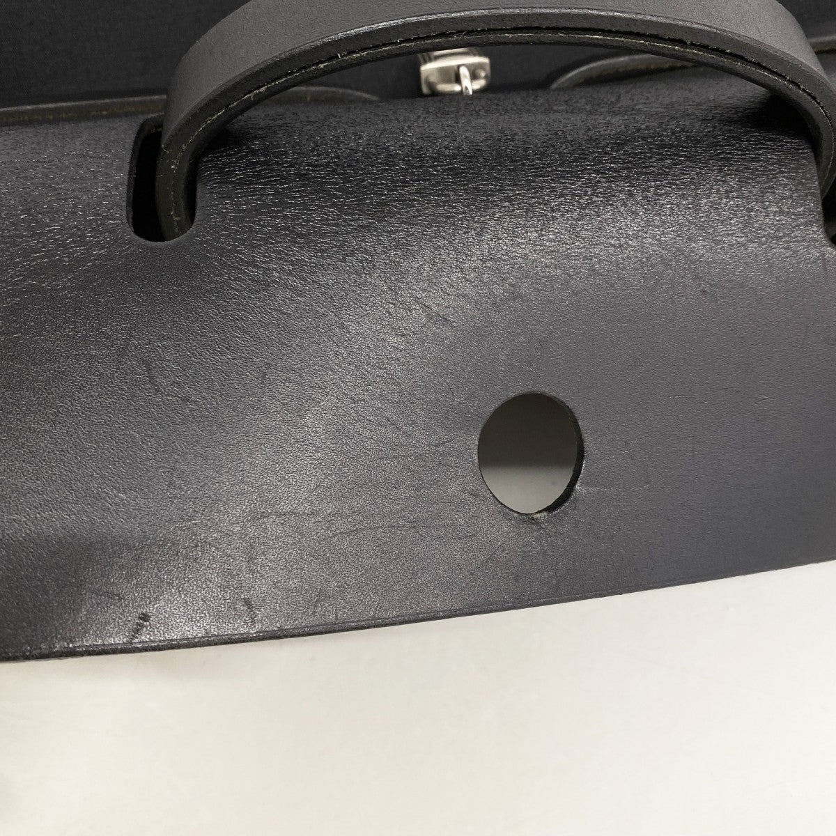 【6ga0696】エルメス ハンドバッグ エールバッグMM トワルオフィシエ ブラック シルバー金具 □F刻印 2wayバッグ【中古】メンズ レディース ユニセックス