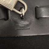 【6ga0696】エルメス ハンドバッグ エールバッグMM トワルオフィシエ ブラック シルバー金具 □F刻印 2wayバッグ【中古】メンズ レディース ユニセックス