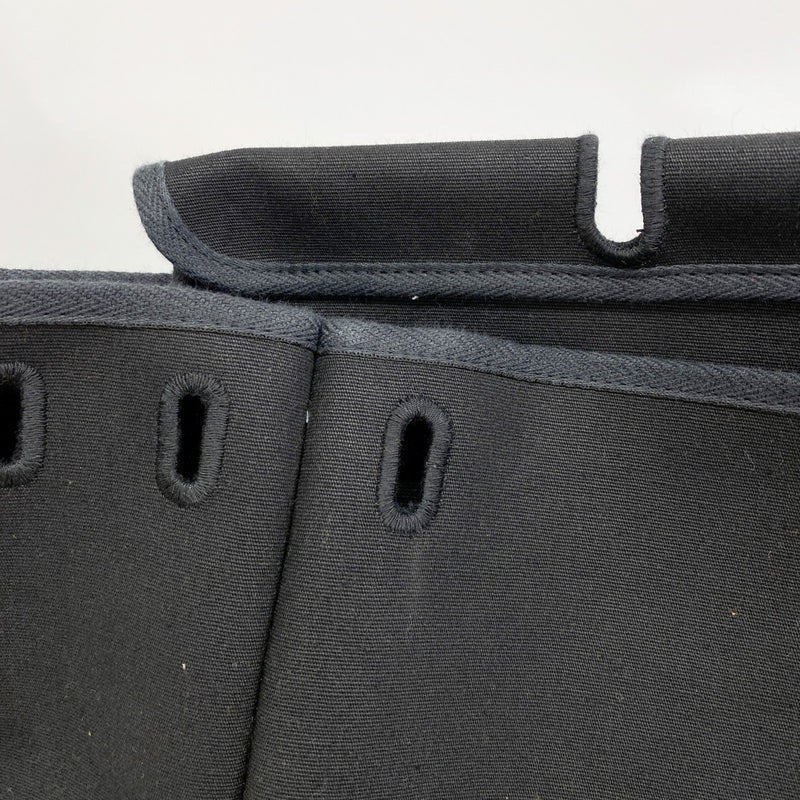 【6ga0696】エルメス ハンドバッグ エールバッグMM トワルオフィシエ ブラック シルバー金具 □F刻印 2wayバッグ【中古】メンズ レディース ユニセックス