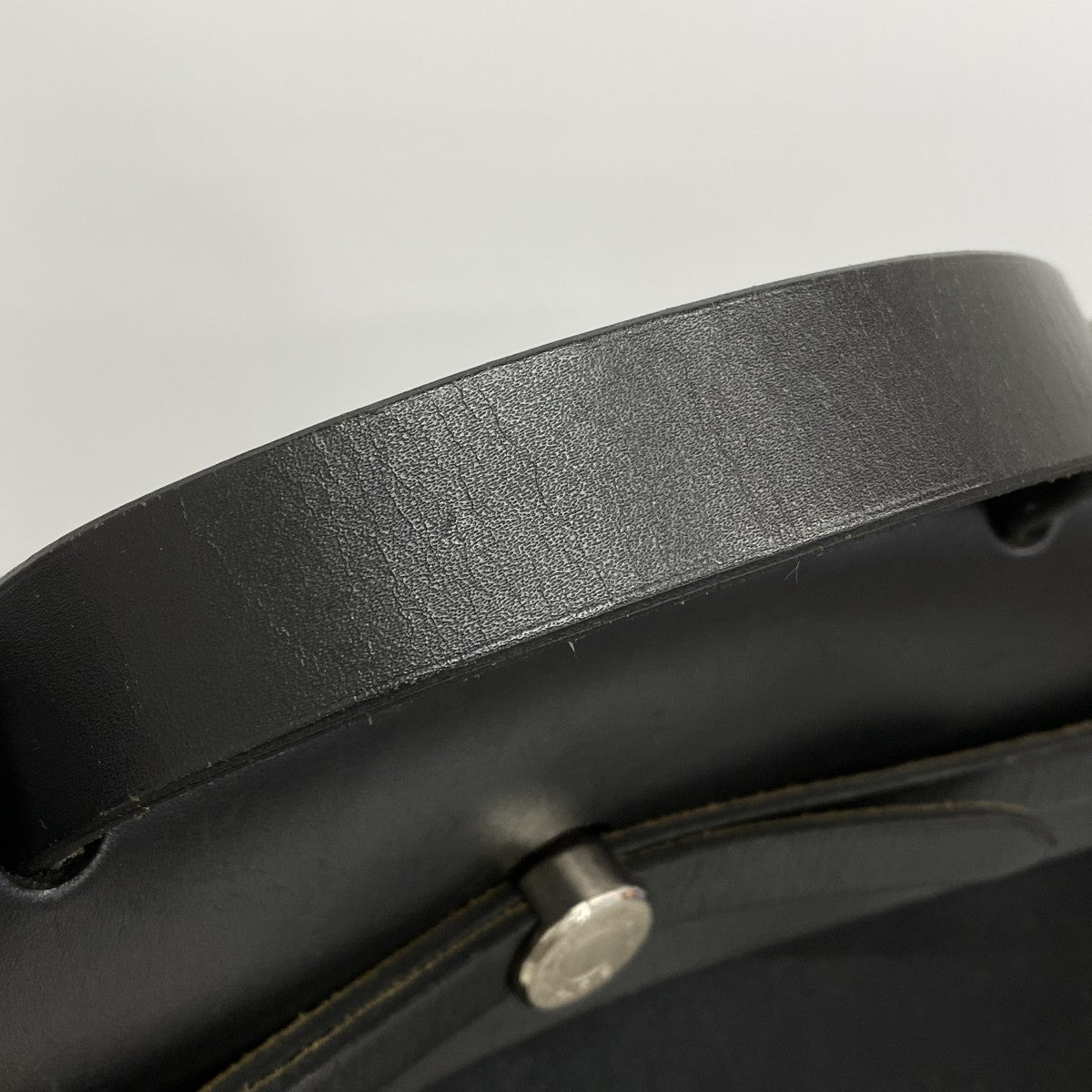 【6ga0696】エルメス ハンドバッグ エールバッグMM トワルオフィシエ ブラック シルバー金具 □F刻印 2wayバッグ【中古】メンズ レディース ユニセックス