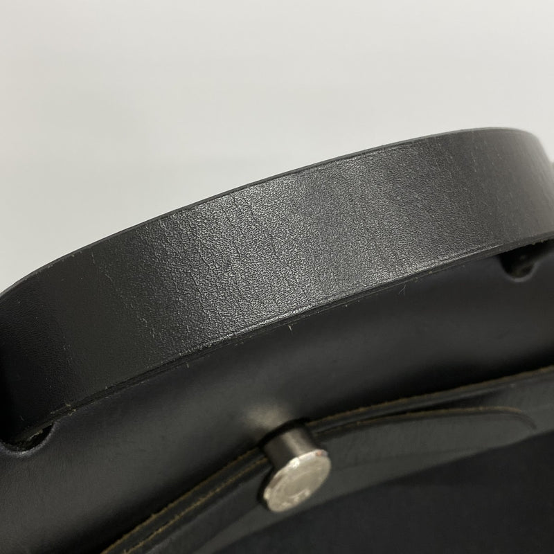 【6ga0696】エルメス ハンドバッグ エールバッグMM トワルオフィシエ ブラック シルバー金具 □F刻印 2wayバッグ【中古】メンズ レディース ユニセックス