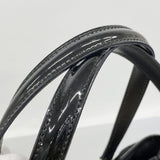 【6ga0697】サルヴァトーレフェラガモ トートバッグ ヴァラ エナメル ナイロン ブラック ゴールド金具【中古】レディース