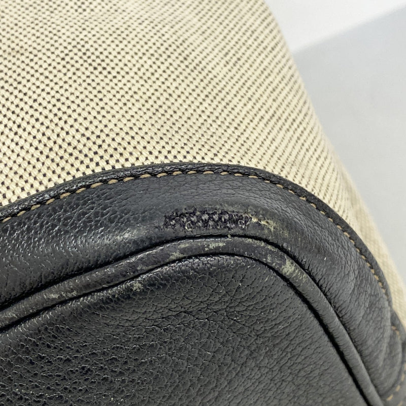 【6ga0727】エルメス トートバッグ ガーデンパーティGM トワルアッシュ ブラック シルバー金具 □J刻印【中古】メンズ レディース ユニセックス