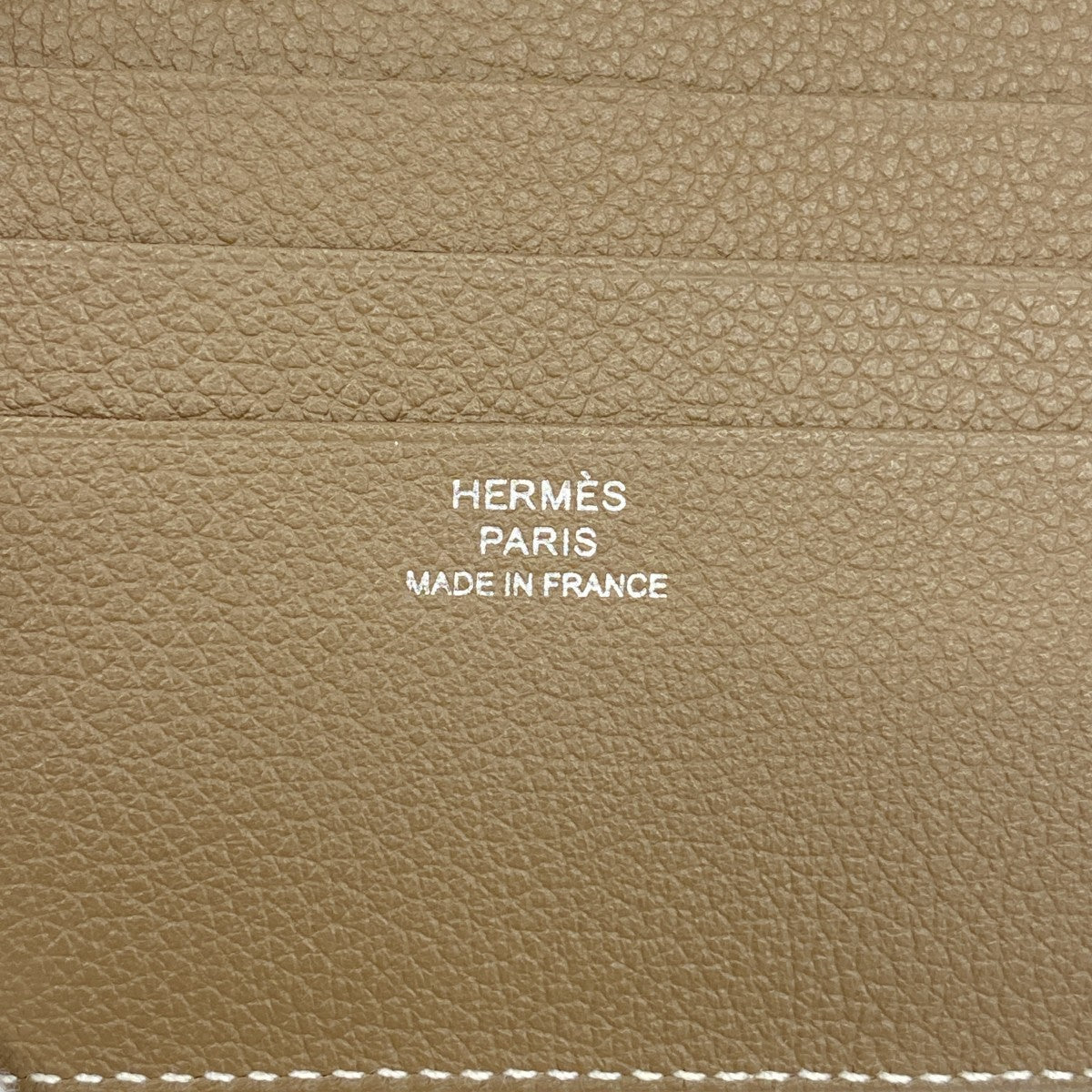 【6ga0730】エルメス カードケース Hセリエ エバーカラー エトゥープ W刻印【中古】メンズ レディース ユニセックス