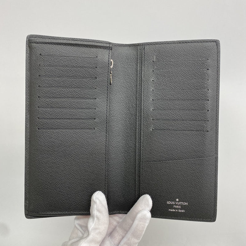 【6ga0742-k】ルイヴィトン 長財布 モノグラム・エクリプス ポルトフォイユブラザ M61697 ブラック【中古】メンズ