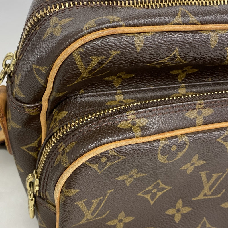 【6ga0746】ルイヴィトン ショルダーバッグ モノグラム ナイル M45244 ブラウン【中古】レディース