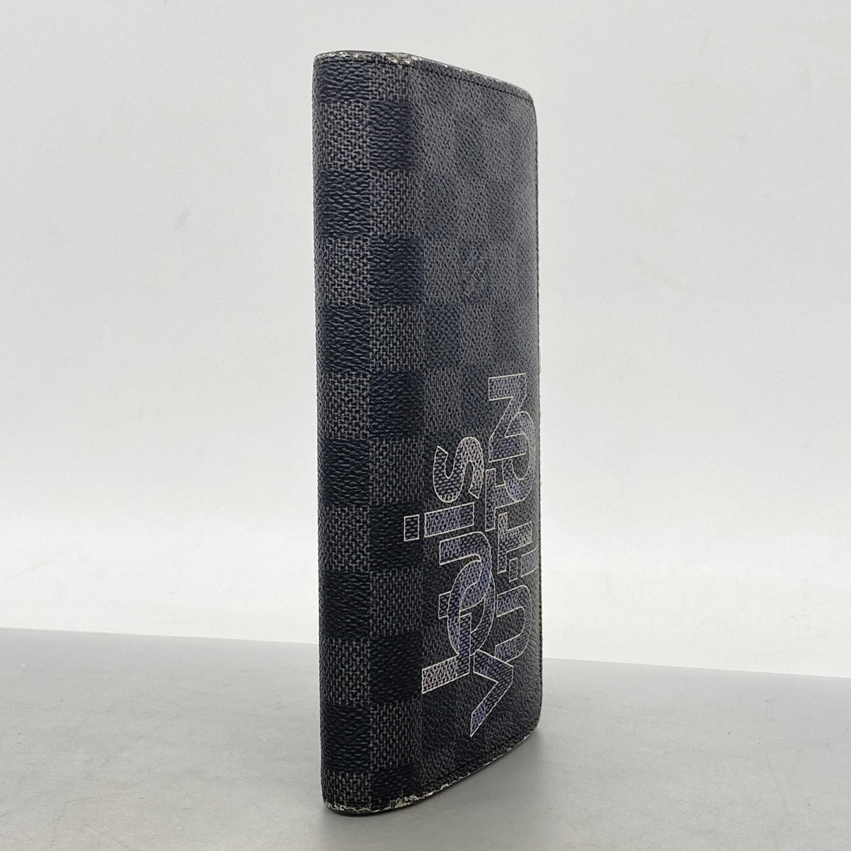【6ga0757-k】ルイヴィトン 長財布 ダミエ・グラフィット ポルトフォイユブラザ N60305 グリ【中古】メンズ