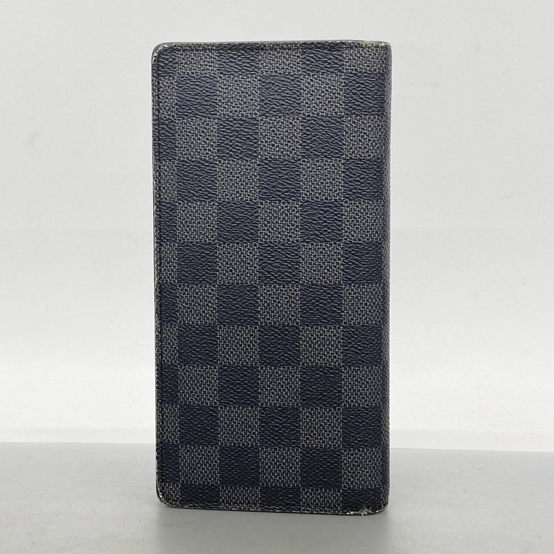 【6ga0757-k】ルイヴィトン 長財布 ダミエ・グラフィット ポルトフォイユブラザ N60305 グリ【中古】メンズ