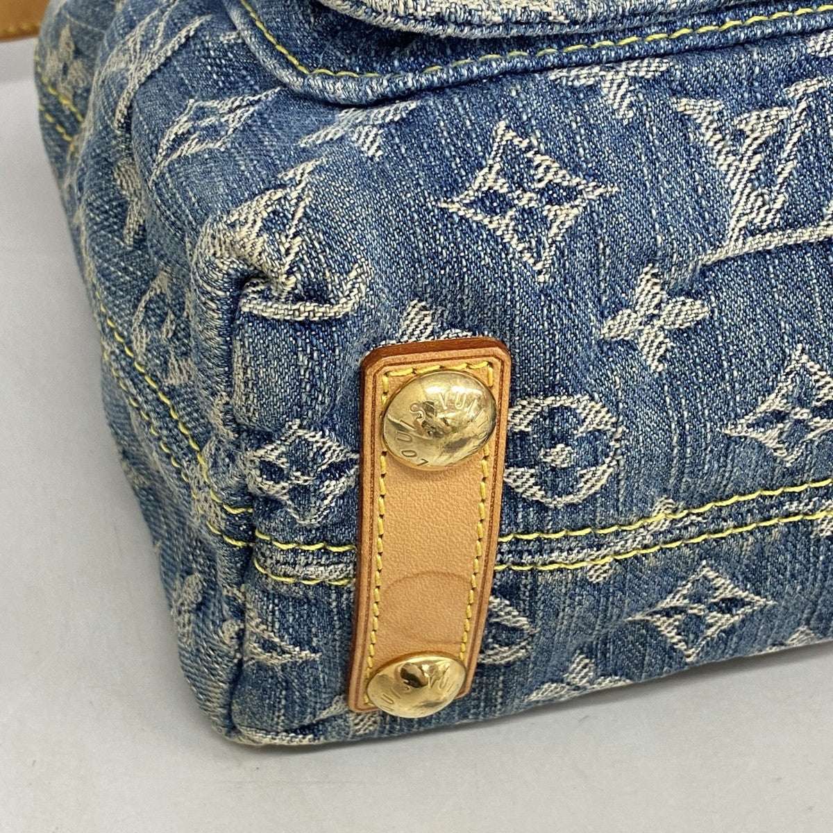 【6ga0761-k】ルイヴィトン ショルダーバッグ モノグラム・デニム バギーPM M95049 ブルー【中古】レディース