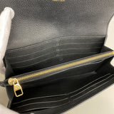 【6ga0775-k】ルイヴィトン 長財布 モノグラム・アンプラント バイカラー ポルトフォイユサラ M80496 ブラック ベージュ【中古】レディース