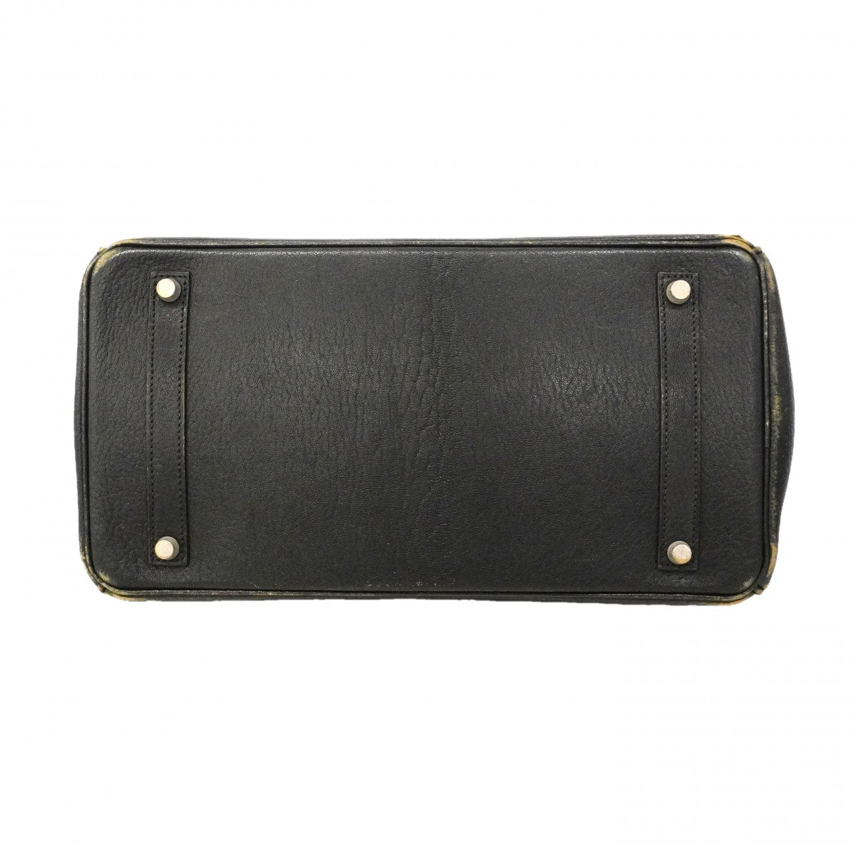 【6ga0781-h】エルメス ハンドバッグ バーキン35 コロマンデル ブラック シルバー金具 □G刻印【中古】レディース
