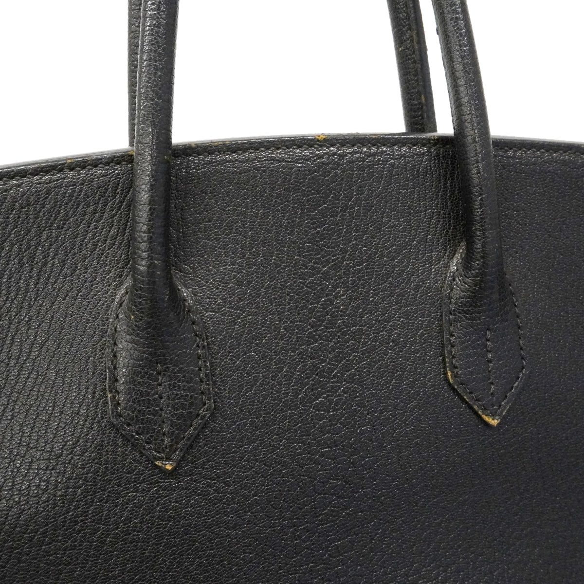【6ga0781-h】エルメス ハンドバッグ バーキン35 コロマンデル ブラック シルバー金具 □G刻印【中古】レディース