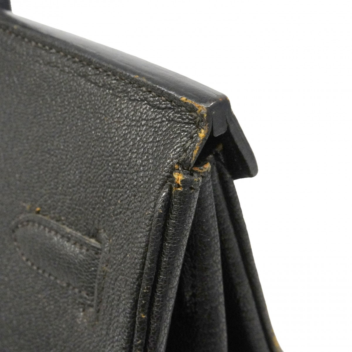 【6ga0781-h】エルメス ハンドバッグ バーキン35 コロマンデル ブラック シルバー金具 □G刻印【中古】レディース