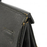 【6ga0781-h】エルメス ハンドバッグ バーキン35 コロマンデル ブラック シルバー金具 □G刻印【中古】レディース