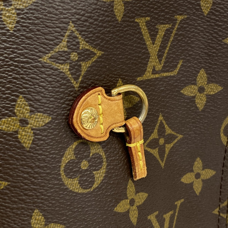 【6ga0681】ルイヴィトン トートバッグ モノグラム V ネヴァーフルMM M41601 テュルコワーズ【中古】レディース