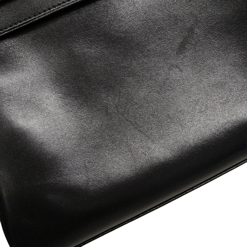 【6ga0784】エルメス ハンドバッグ ケリー25 ボックスカーフ ブラック ゴールド金具 □M刻印 2wayバッグ【中古】レディース