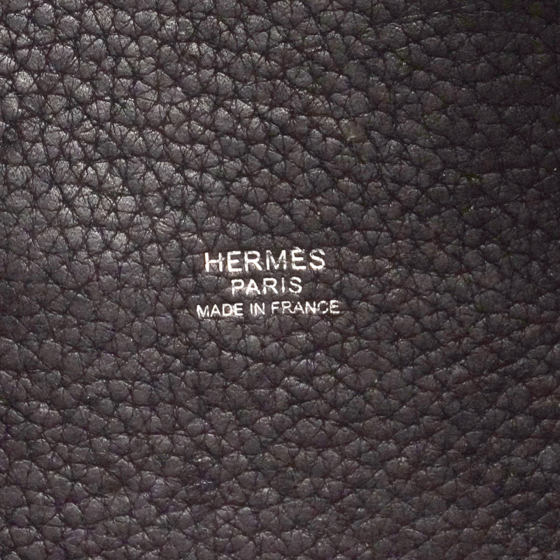 【6ga0785】エルメス ハンドバッグ ピコタンロックPM トリヨンクレマンス レザン シルバー金具 □R刻印【中古】レディース