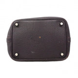 【6ga0785】エルメス ハンドバッグ ピコタンロックPM トリヨンクレマンス レザン シルバー金具 □R刻印【中古】レディース