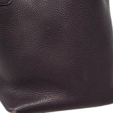 【6ga0785】エルメス ハンドバッグ ピコタンロックPM トリヨンクレマンス レザン シルバー金具 □R刻印【中古】レディース